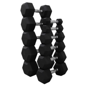 Set de Mancuernas Hexagonales sin Rack